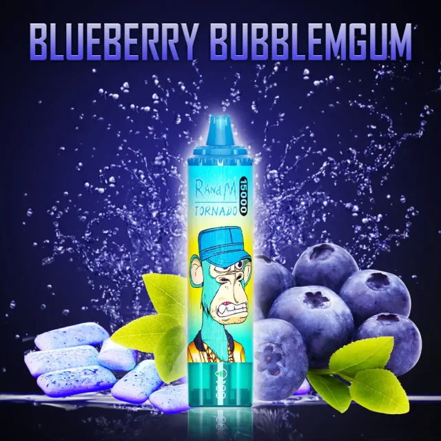 RandM Tornado 15000 – Blueberry Bubblegum